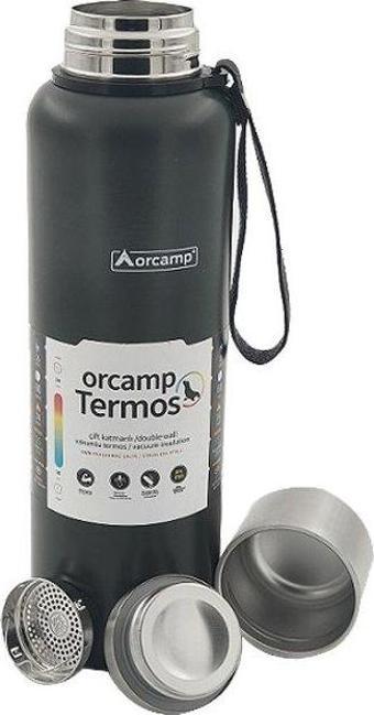 Orcamp Çift Yalıtımlı Çelik Termos 1 LT