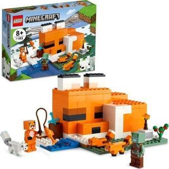 LEGO Minecraft® Tilki Kulübesi 21178 – Macera Oyunlarını Seven Çocuklar İçin Yaratıcı Oyuncak +8 Yaş (193 Parça)