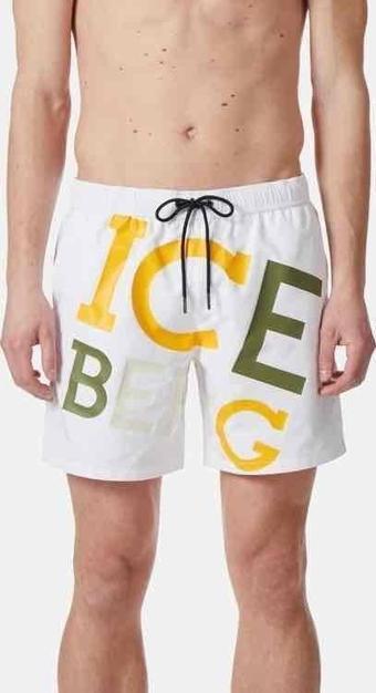 Iceberg ICE3MBM08 Palms Şort White