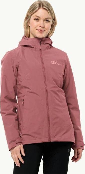 Jack Wolfskin Moonrise 3IN1 JKT W Kadın Outdoor Ceket 1115621-J0128 Red Ochre