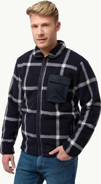 Jack Wolfskin Felslicht Check JKT M Erkek Outdoor Ceket A60058-C0413 Dark Navy