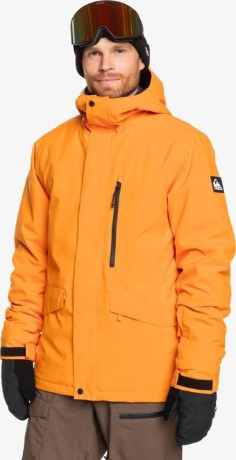 Quiksilver Mission Solid JK Snowboard Ceketi EQYTJ03266-4177 Orange Pepper