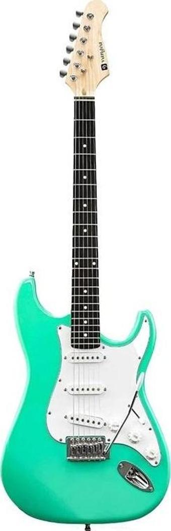 Vangoa Stratocaster Elektro Gitar - Yeşil
