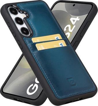 Bouletta Samsung Galaxy S24 Plus Uyumlu Deri Arka Kapak FXCP BRN4EF
