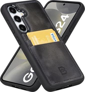Bouletta Samsung Galaxy S24 Plus Uyumlu Deri Arka Kapak FXCP TN18E