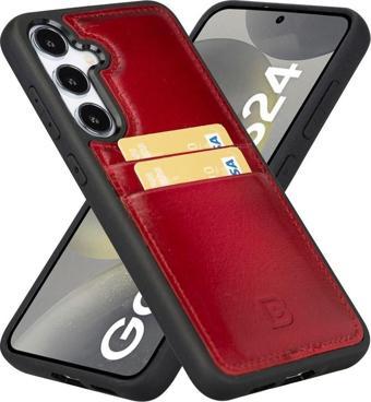 Bouletta Samsung Galaxy S24 Plus Uyumlu Deri Arka Kapak FXCP V4EF