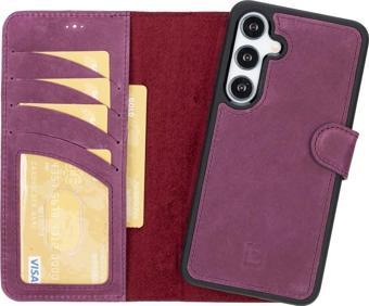 Bouletta Samsung Galaxy S24 Plus Uyumlu Deri Cüzdanlı Kılıf CZ7