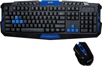 Preo Km033 Gaming Kablosuz Oyuncu Klavye Mouse Set