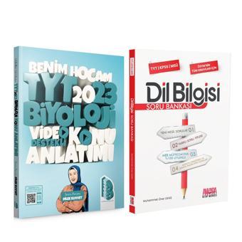 Benim Hocam 2023 TYT Biyoloji Konu ve AKM Kitap Dil Bilgisi Soru Bankası Seti 2 Kitap - Benim Hocam Yayınları