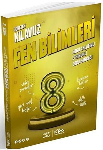 8. Sınıf Fen Bilimleri Öğreten Kılavuz Konu Anlatımlı Etkinlikli Soru Bankası KVA Yayınları