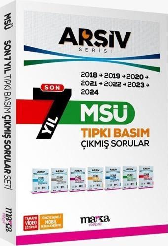 MSÜ Son 7 Yıl ARŞİV Serisi Tıpkı Basım Fasikül Fasikül Çıkmış Sorular Marka Yayınları - Marka Yayınları