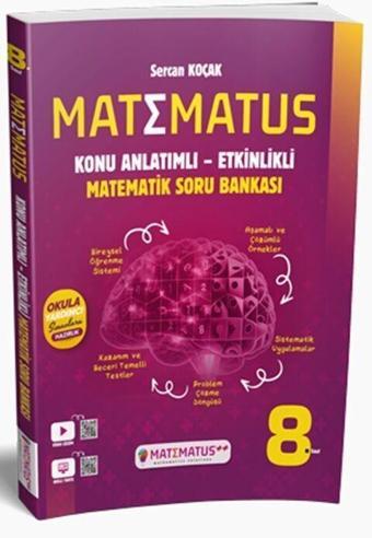 8. Sınıf Matematik Konu Anlatımlı Etkinlikli Soru Bankası Matematus - Matematus Yayınları