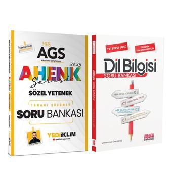 Yediiklim Yayınları 2025 MEB AGS Ahenk Serisi Sözel Yetenek ve AKM Dil Bilgisi Soru Bankası Seti 2 Kitap - Yediiklim Yayınları
