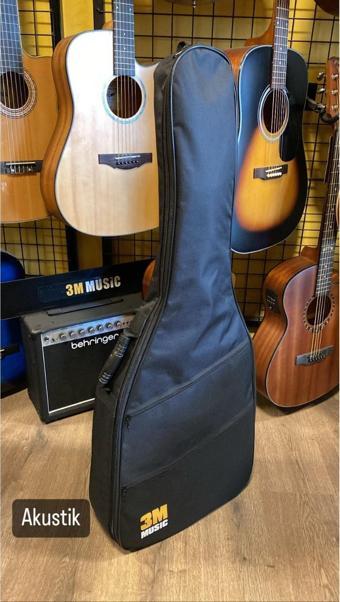 3M Music Gitar Kılıfı Soft Case Kılıf Kalın Gitar Çantası Akustik Gitar Kılıfı