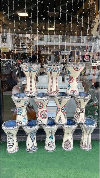 3M Music Mısır Darbuka Sedefli 22”Lik 3,5 Kg Kılıf Ve Film Dahil