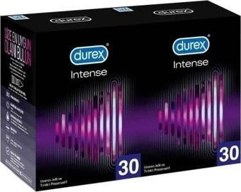 Durex Intense Uyarıcı Prezervatif 30 lu x 2 Adet (60 Adet)