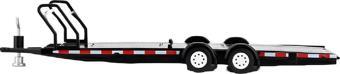 1:64 Diecast Car Hauler Trailer Black MGTAC19 Model Mini GT Taşıyıcı Römork