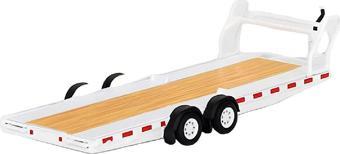 1:64 Diecast Car Hauler Trailer White MGTAC21 Model Mini GT Taşıyıcı Römork