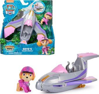 PAW PATROL Jungle Pups Skye figürlü Şahin Aracı, 3 yaşından büyük çocuklar için oyuncak