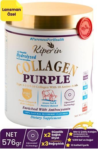 Kiperin Purple Collagen Toz 40 Günlük 575 gr 8682304243516