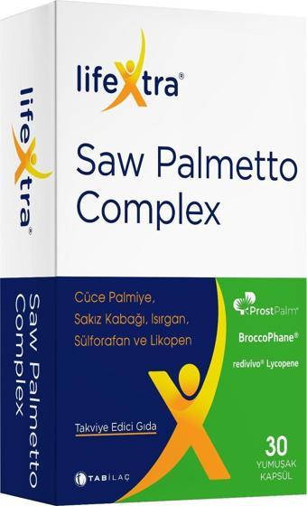 Lifextra Saw Palmetto Complex 30 Yumuşak Kapsül 8680133002588