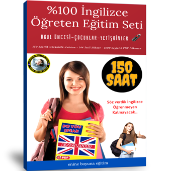 %100 İngilizce Öğreten Eğitim Seti (150 Saatlik Anlatım) - Enine Boyuna Eğitim - Enine Boyuna Eğitim