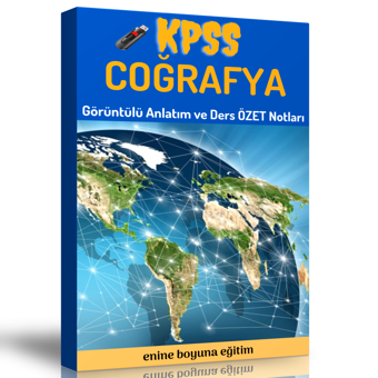 2024 Kpss Coğrafya Görüntülü Anlatım Seti (Ders Notları İlaveli) - Enine Boyuna Eğitim - Enine Boyuna Eğitim