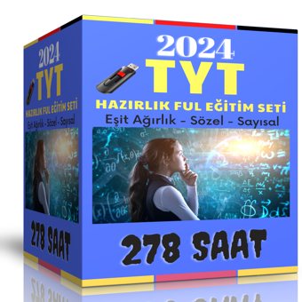 2024 Tyt Ful Hazırlık Görüntülü Eğitim Seti (278 Saat Anlatım) - Enine Boyuna Eğitim - Enine Boyuna Eğitim