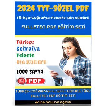 2024 Tyt Sözel Fulleten Pdf Eğitim Seti - Enine Boyuna Eğitim - Enine Boyuna Eğitim