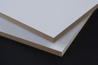 İahşap 20x25 Cm (Kalınlık 18 Mm) (2 Adet) Beyaz Mdf Laminat Plaka Panel Tabaka