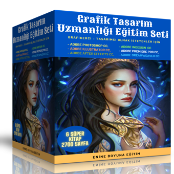 Grafik Tasarım Uzmanlık Eğitim Seti (6 Kitap) - Enine Boyuna Eğitim - Enine Boyuna Eğitim