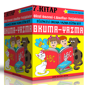 Okuma Yazma Eğitim Seti (7 Spiralli Kitap) - Enine Boyuna Eğitim - Enine Boyuna Eğitim