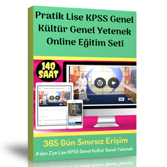Pratik Lise Kpss Genel Kültür Genel Yetenek Online Eğitim Seti - Enine Boyuna Eğitim - Enine Boyuna Eğitim