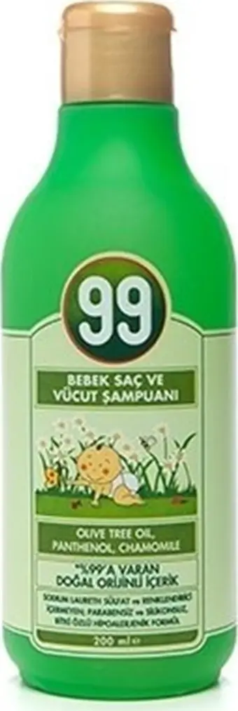 99 Bebek Saç ve Vücut Şampuanı 200 ml