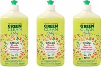 U Green Clean Baby Bitkisel  Biberon Emzik Temizleyici 3 x 500 ml