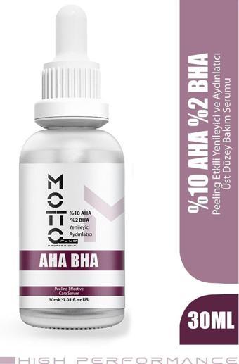 Motto Plus Professional %10 Aha %2 Bha Yenileyici Ve Aydınlatıcı Üst Düzey Peeling Bakım Serumu 30Ml