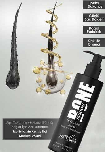 Motto Plus Professional Bone Marrow Kemik Iliği Saç Maskesi 250Ml