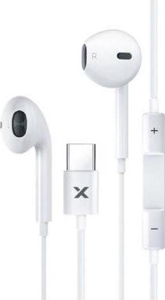 Syrox K20 Earbuds 1.20mt Type-C Kablolu Mikrofonlu Kulakiçi Kulaklık - Beyaz