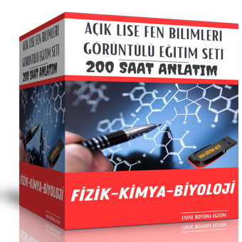 Açık Lise Fen Bilimleri Tüm Dersler Görüntülü Eğitim Seti - Enine Boyuna Eğitim - Enine Boyuna Eğitim