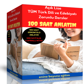 Açık Lise Tüm Dönemler Türk Dili Ve Edebiyatı Eğitim Seti (100 Saat Anlatım) - Enine Boyuna Eğitim - Enine Boyuna Eğitim