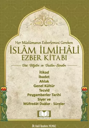 İslam İlmihali Ezber Kitabı Dini Bilgiler - Kitap Kalbi Yayıncılık