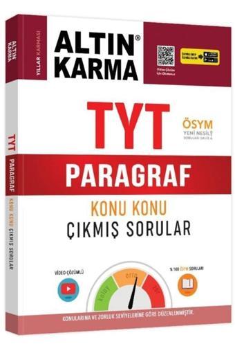 Altın Karma 2020 Tyt Paragraf Konu Konu Çıkmış Sorular - Kolektif - Altın Karma Yayınları - Altın Karma Yayınları