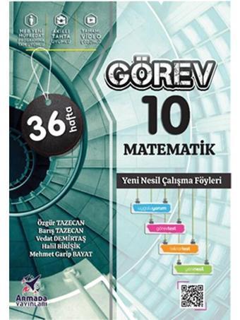 Armada 10.Sınıf Görev Matematik Yeni Nesil Çalışma Föyleri (36 Hafta) - Armada Yayınları - Armada Yayınları