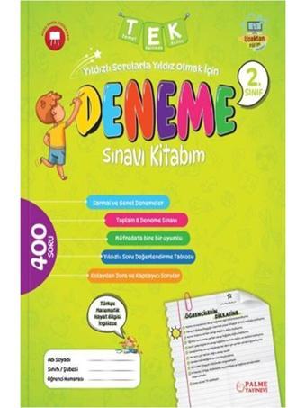 Palme 2.Sınıf Tüm Dersler 8'Li Deneme Sınavı 400 Soru - Palme Yayınları - Palme Eğitim