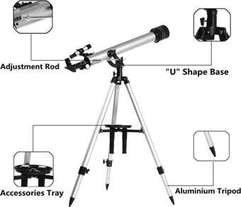 Bosile Nikula -700X60 Teleskop Kara Uzay Teleskobu 6Mt-1000Mt