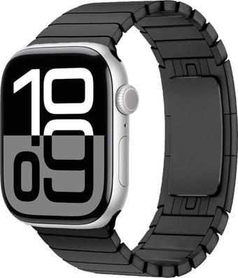 Watch 10 46mm KRD-35 Parçalı Çizgi Tasarım Metal Kordon