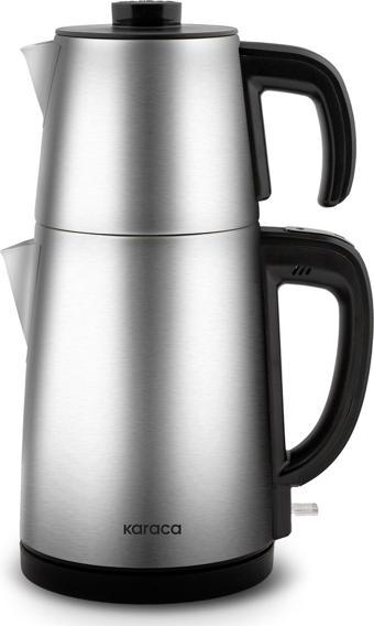 Karaca Gastro Dem 2 İn 1 Inox Çay Makinesi Ve Su Isıtıcı Chrome