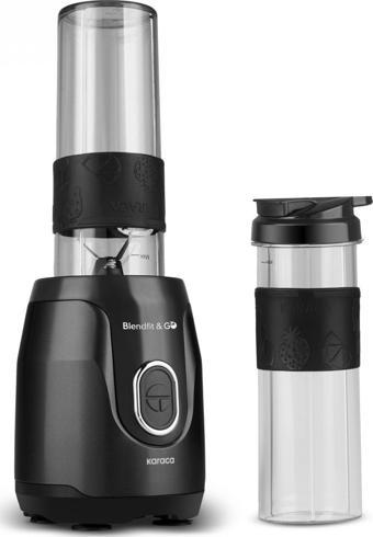Karaca Blendfit Ve Go Duo Çift Hazneli Personal Kişisel Smoothie Blender Black