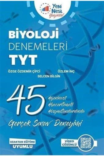 Tyt Biyoloji 45 Deneme Sınavı - Palme Yayınları - Palme Eğitim