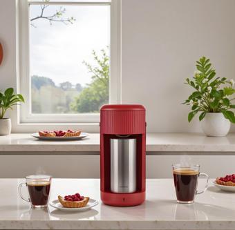 Karaca Mono Personal Filtre Kahve Makinesi Ve İnox Kişisel Termos Hediyeli Red